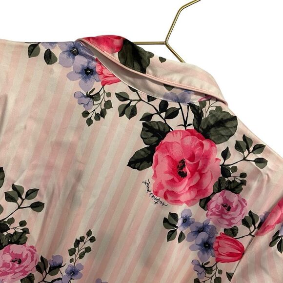 Victoria's Secret Rose Floral Romper Sleepwear Pajamas Pink Size MED - Picture 5 of 6